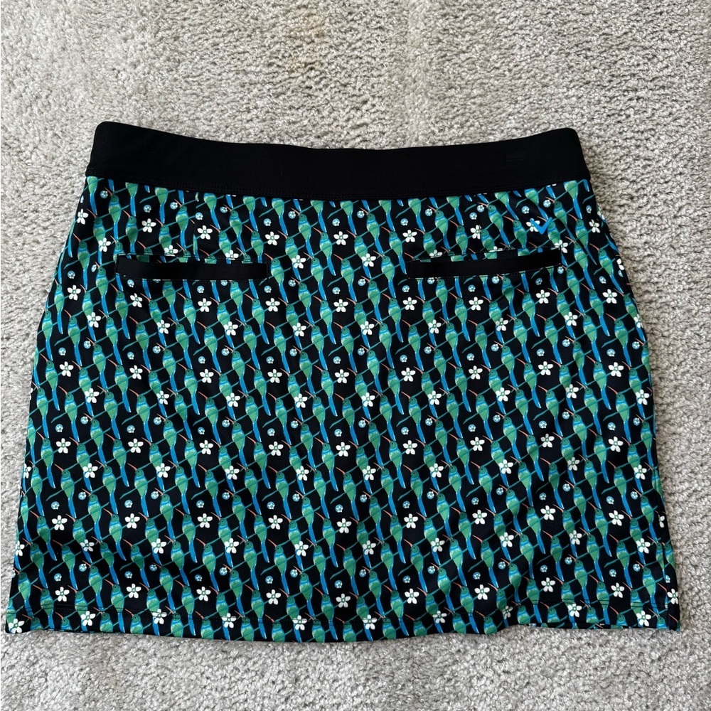 Callaway Black and blue Tropical Print Mini Skort - Picture 3 of 4